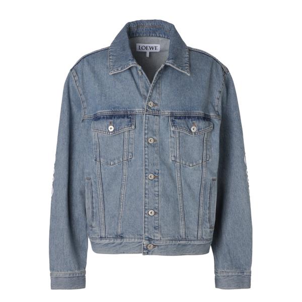 LOEWE ロエベ デニムジャケット ANAGRAM JACKET ブルー メンズ