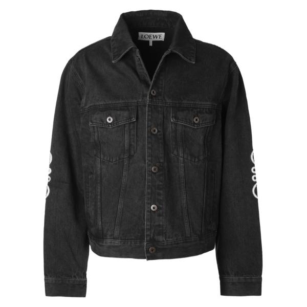 LOEWE ロエベ デニムジャケット ANAGRAM JACKET ブラック メンズ
