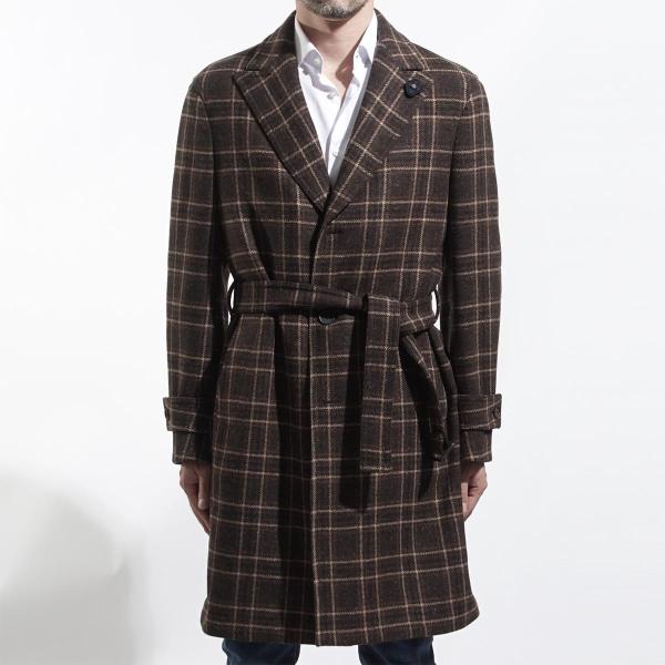 ラルディーニ Lardini チェスターコート メンズ ブラウン Ig A 4 絶品