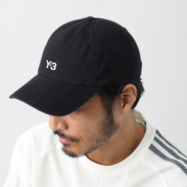 Y-3 ワイスリー ベースボールキャップ DAD CAP ブラック メンズ in2391