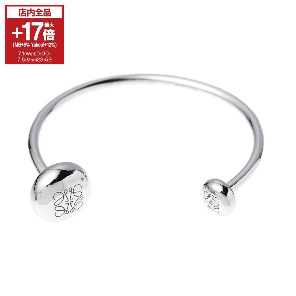 LOEWE（ロエベ） バングル ANAGRAM PEBBLE CUFF ブレスレット シルバー