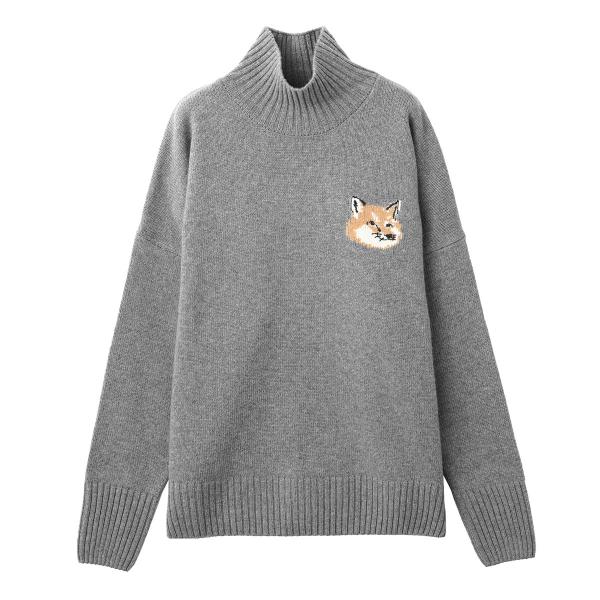 メゾンキツネ MAISON KITSUNE ハイネックニット タートルネック