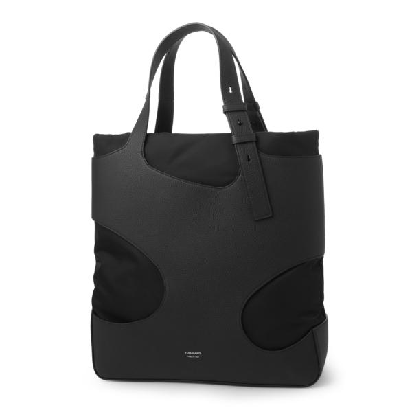 FERRAGAMO（フェラガモ） トートバッグ ブラック メンズ cut-out
