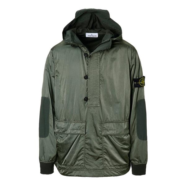 STONE  ナイロンジャケット オリーブグリーン STONE ISLAND ストーンアイランド ジップアップパーカ ナイロン