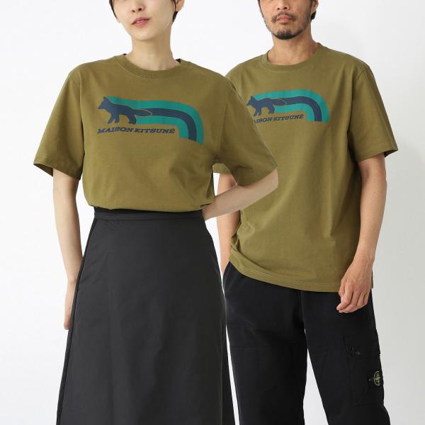 MAISON KITSUNE（メゾン キツネ） クルーネックTシャツ FLASH FOX