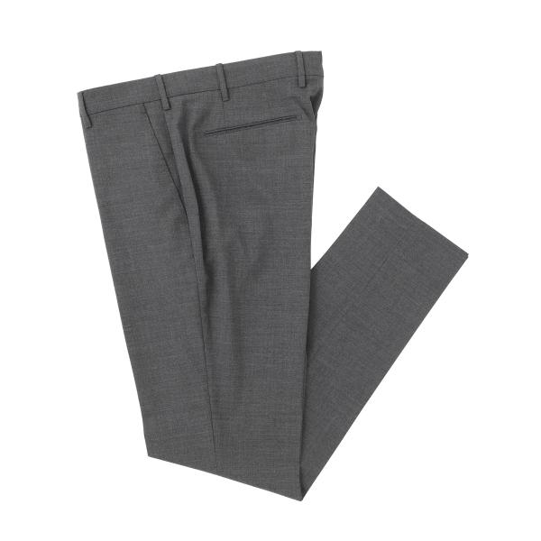 ベルウィッチ BERWICH ノープリーツスラックス MORELLO HIGH PERFORMANCE POLIWOOL STRETCH ウールパンツ グレー メンズ