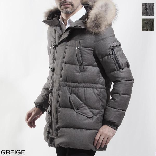 タトラス Tatras ファー付き ダウンジャケット Fondo メンズ Rライン 高品質 Mta19a4584 Beige