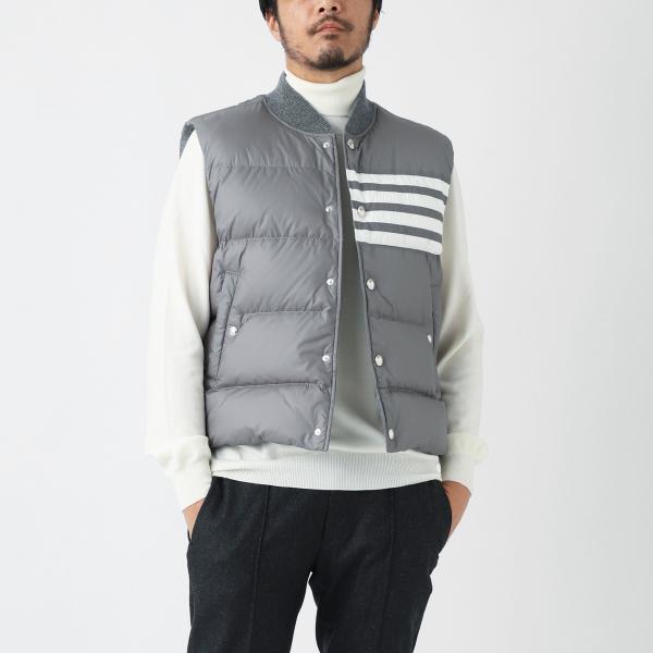 THOM BROWNE. NEW YORK ダウンベスト 紺 サイズ2（L相当） THOM BROWNE（トム ブラウン） THOM BROWNE. ダウンベスト グレー