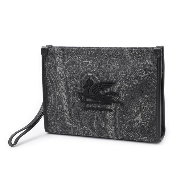 ETRO エトロ クラッチバッグ メンズ レディース キャンバス1A741 ETRO エトロ クラッチバッグ PAISLEY MEDIUM POACH ブラック