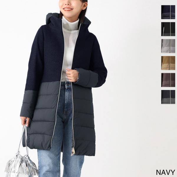 HERNO ヘルノ ダウンコート DIAGONAL WOOL AND NUAGE PARKA