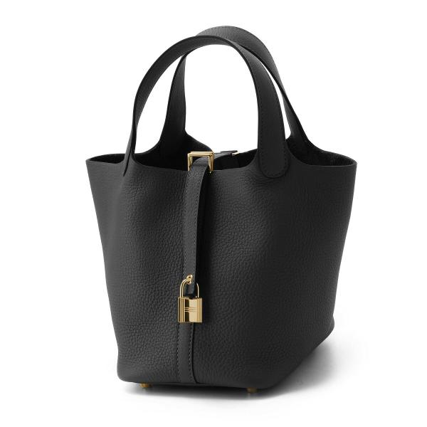 エルメス HERMES ハンドバッグ PICOTIN LOCK 18/PM ブラック