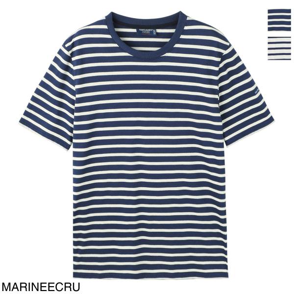セントジェームス SAINT JAMES クルーネックTシャツ PLOUIDER メンズ レディース 9888-51-plouider-marine-ecru セントジェームス SAINT JAMES クルーネックTシャツ PLOUIDER メンズ レディース 9888-51-plouider-marine-ecru