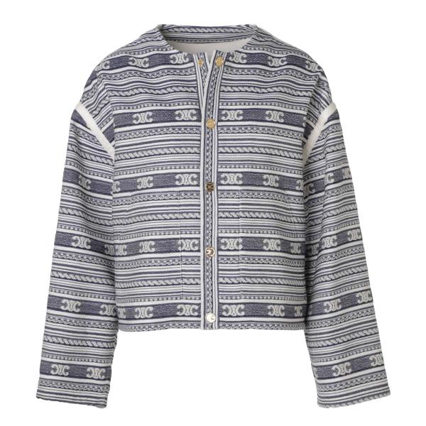 [あす着] セリーヌ CELINE ノーカラージャケット カーディガン レディース BAJA CARDIGAN JACKET CELINE（セリーヌ） ノーカラージャケット BAJA CARDIGAN JACKET