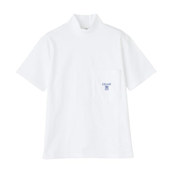 CELINE（セリーヌ） モックネック Tシャツ ホワイト レディース rx0dl