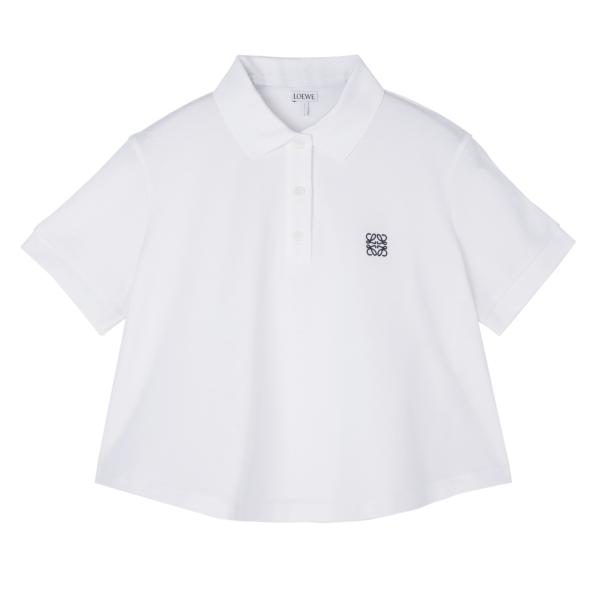 LOEWE（ロエベ） ポロシャツ TRAPEZE POLO ホワイト レディース
