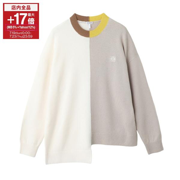 LOEWE（ロエベ） クルーネックニット ASYMMETRIC SWEATER マルチカラー