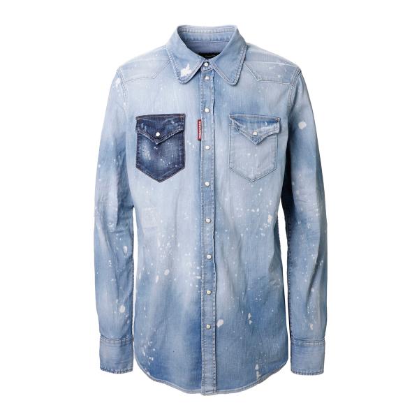 DSQUARED2 デニムシャツ ダンガリーシャツ DSQUARED2（ディースクエアード） デニムシャツ LIGHT WASH BOB SHIRT