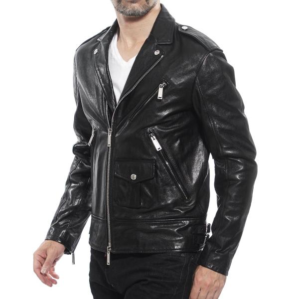 ディースクエアード Dsquared2 ライダースジャケット ブラック Leather
