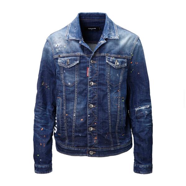 n*n様 DSQUARED2のデニムジャケット、サーフィンパッチ付き mb-y_s74am1360-s30342