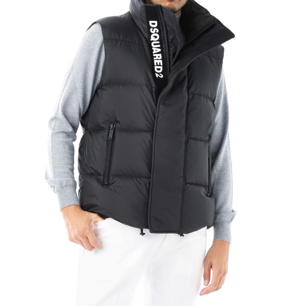 DSQUARED2（ディースクエアード） ダウンベスト PUFFER VEST ブラック