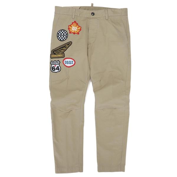 春の新作シューズ満載 ディースクエアード Dsquared2 ボタンフライパンツ Sexy Cargo Fit セクシー ベージュ コットンパンツ S74kb0381 S 114 メンズ カーゴ フィット