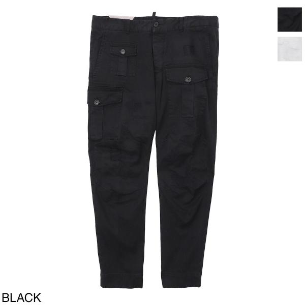 DSQUARED2 カーゴパンツ 金ボタン 変形 ワークパンツ ミリタリー 即日