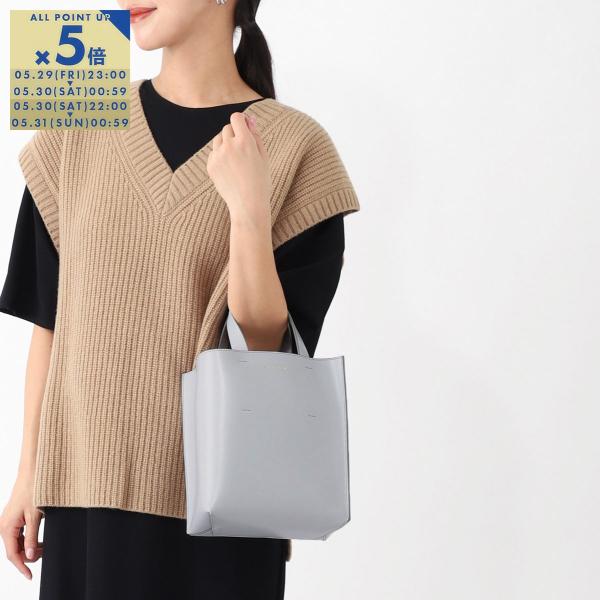MARNI（マルニ） トートバッグ 3WAY MUSEO MINI グレー レディース
