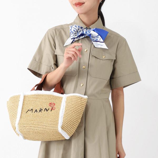 MARNI（マルニ） トートバッグ 2WAY SMALL SILLO かごバッグ ベージュ