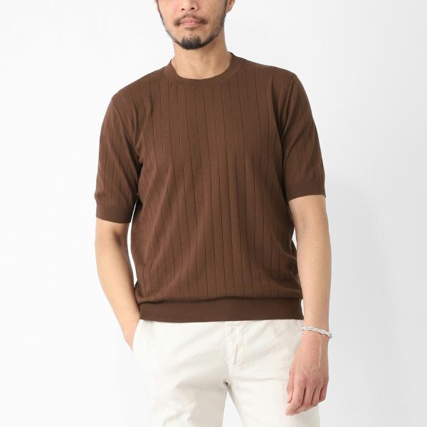 CRUCIANI（クルチアーニ） クルーネック 半袖ニット GIROCOLLO M/C