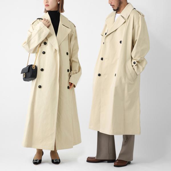 ami alexandre mattiussi　オーバーサイズコート AMI Alexandre Mattiussi アミ トレンチコート ベージュ メンズ