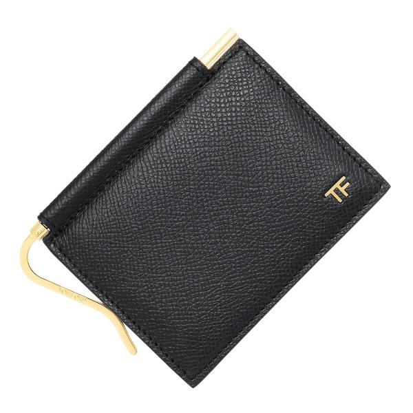 極美品 トムフォード マネークリップ 財布 札入れ カードケース コンパクト 黒 TOM FORD（トムフォード） カードケース マネークリップ ブラック