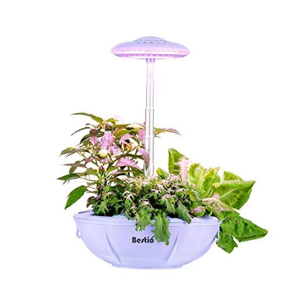 Bestio屋内ハーブガーデン栽培者ledを備えたミニ水耕栽培システムはライトランプを育てますファッションデザインナチュラルフルスペクトル自動散水 Www Arilab Com Tr Index Php