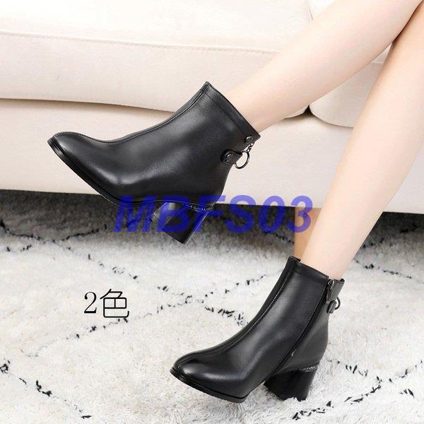 ブーツ ショートブーツ レディースブーツ 靴黒ピンヒール太めヒール 牛革裏起毛ショートブーツ レディースシューズ 美脚 歩きやすい 疲れない 秋冬 Ly08 Synx2781 Mbfs03 通販 Yahoo ショッピング