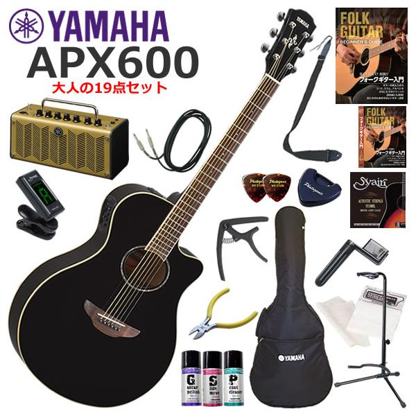 YAMAHA（ヤマハ） APX600/BL エレアコ 初心者セット レトロなデザイン