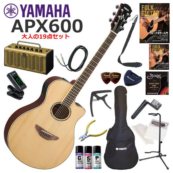 YAMAHA（ヤマハ） APX600/NT エレアコ 初心者セット レトロなデザイン