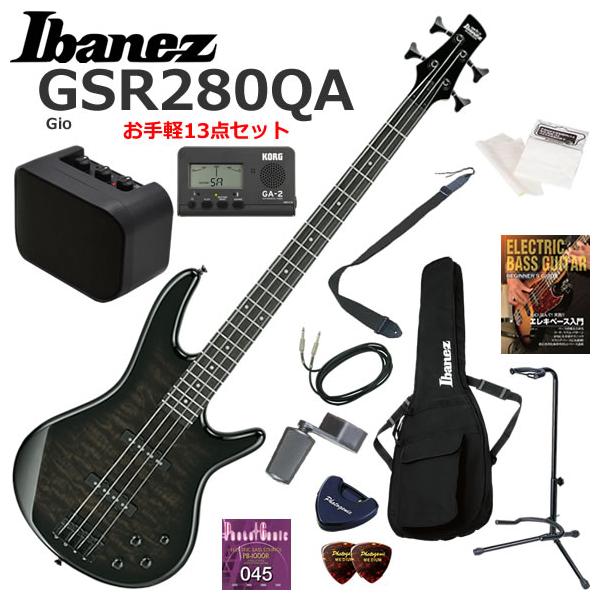 Ibanez（アイバニーズ） GSR280QA/TKS エレキベース 初心者セット