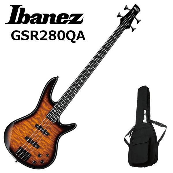 Ibanez アイバニーズ GSR280QA ブラック エレキベース 楽器 Ibanez（アイバニーズ） GSR280QA/TYS エレキベース : 伊藤楽器船橋店