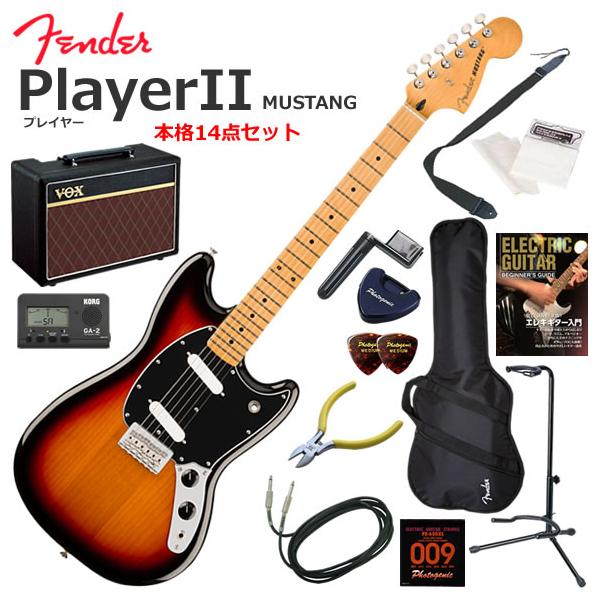 Fender（フェンダー） PlayerII Mustang/3CS/M エレキギター 初心者