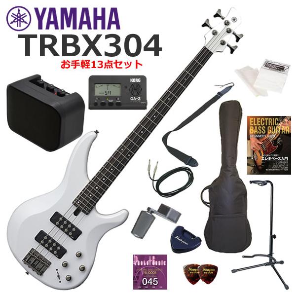 YAMAHA（ヤマハ） TRBX304/WH エレキベース 初心者セット ミニアンプが