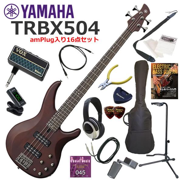 YAMAHA（ヤマハ） TRBX504/TBR エレキベース 初心者セット ヘッドホン
