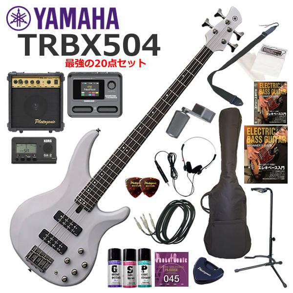 YAMAHA（ヤマハ） TRBX504/TWH エレキベース 初心者セット マルチ