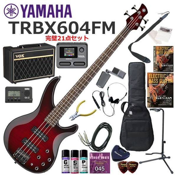 YAMAHA（ヤマハ） TRBX604FM/DRB エレキベース 初心者セット VOX
