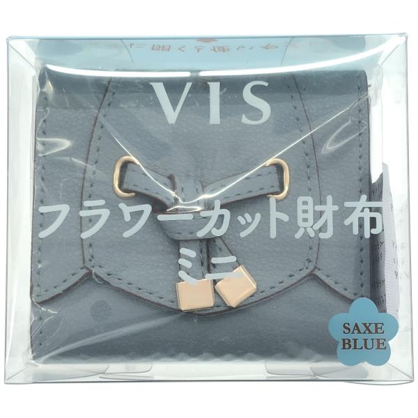 Z000 VIS フラワーカット財布ミニ SAXE BLUE
