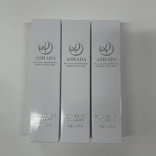 アスハダ　シミシワホワイトクリーム3個セット CF60 K ☆ ASHADA アスハダ シミシワホワイトクリーム 30g 3個セット