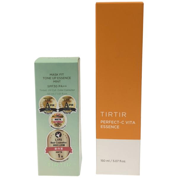 Z000 TIRTIR PERFECT-C VITA ESSENCE 150ml &amp; MASK FIT TONE UP ESSENCE MINT 30ml 2個セット