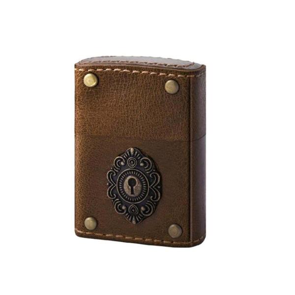 Salemとコイーバ　ジッポライター2点セット ZIPPO（ジッポー） ライター 革巻キーホール BN 2-50a ヌメ革 吟