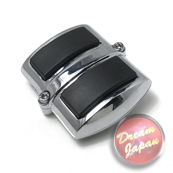 ドラッグスター400/1100 クラシック ブレーキペダルカバー フットペダル/カスタム/アルミ/メッキ/ XVS400 / 4TR / 5KP / VH01　