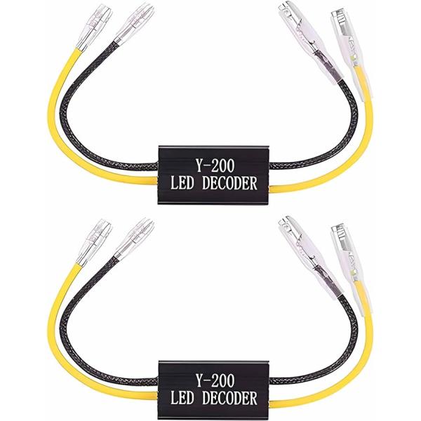 バイク 車 LED ウインカー 抵抗 2個セット 取り付け簡単 ウインカー抵抗器 ハイフラ解消　12ｖ / 汎用 ホンダ ヤマハ カワサキ 【送料無料】/ b088