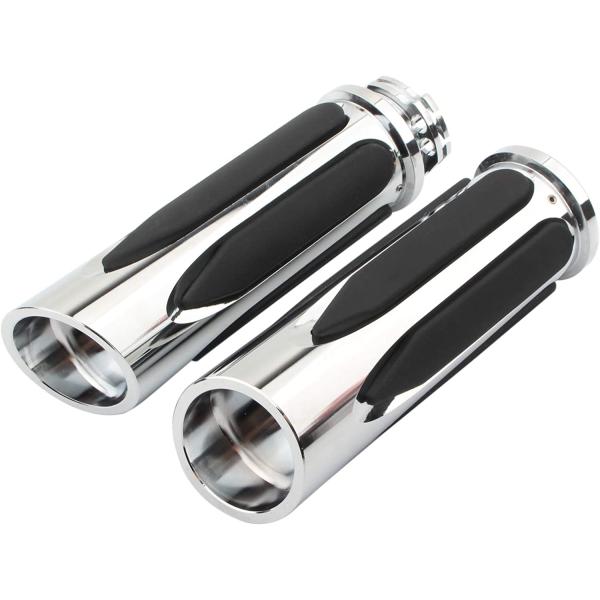 バイク グリップ 1inch 25mm ハーレー スポーツスター XL 883 ダイナ カスタム アメリカン ワイヤーケーブル用【DJ-b094】