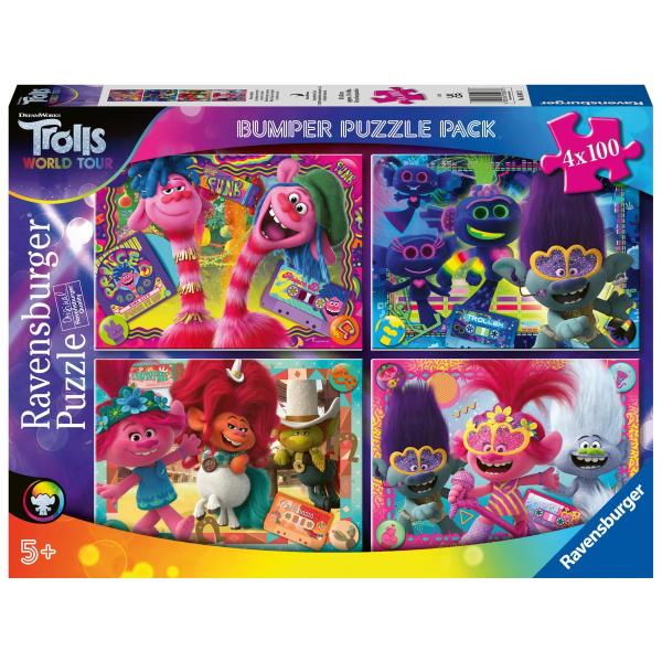 Ravensburger Puzzle Trolls 2 4セット入りパズル
